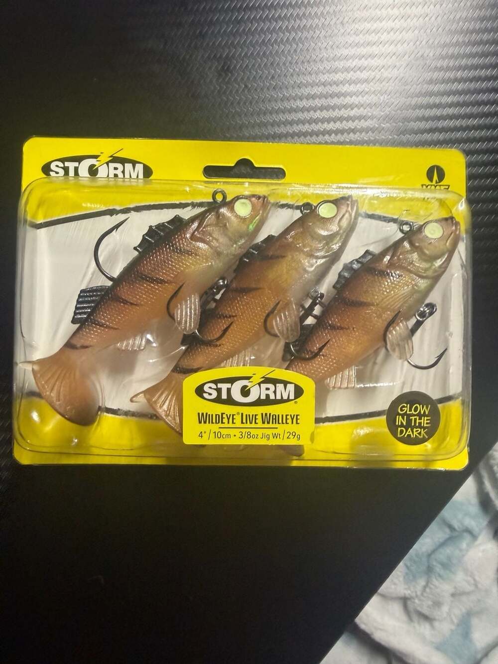 Storm Wildeye Live Walleye 4 inch Glow in the Dark Fishing Lures